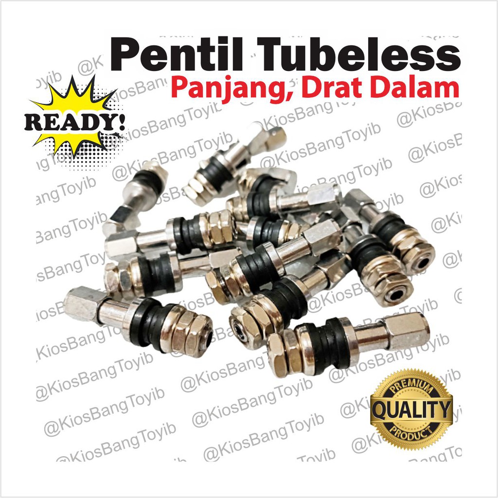 Pentil Ban Tubles Tubeless Besi Panjang Drat Dalam Motor Mobil Universal