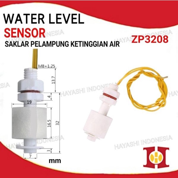 Water Level Float Sensor Switch Saklar Pelampung Ketinggian Air Tangki