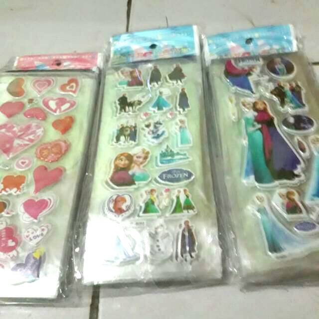 

10 pcs Stiker timbul pendek