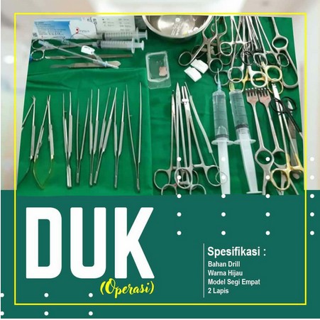 Duk Operasi / Duk Steril / Duk / Operasi / Tatakan Alat Operasi / Duk Kain - DZ