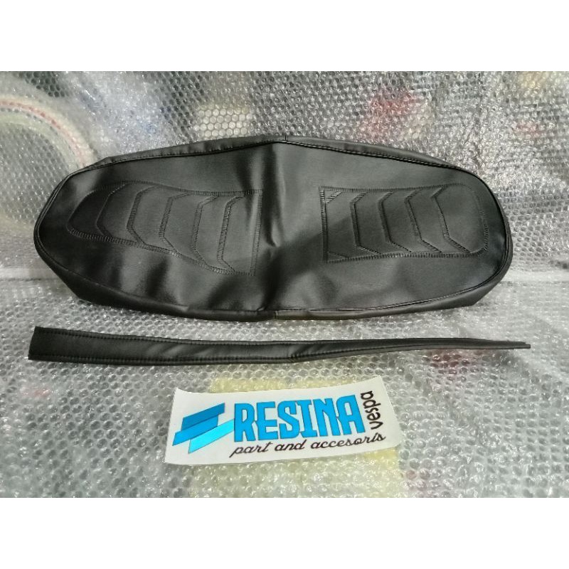 kulit jok cover jok Vespa Spartan excel 150 excel 200 lengkap sabuk detail original replika danmotor