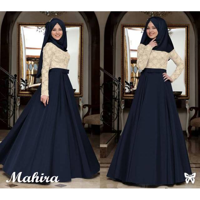 STAFA - Baju Gamis Wanita Dewasa Mahira Velvet Terbaru 2021 Murah Kekinian Modis Elegan Mewah