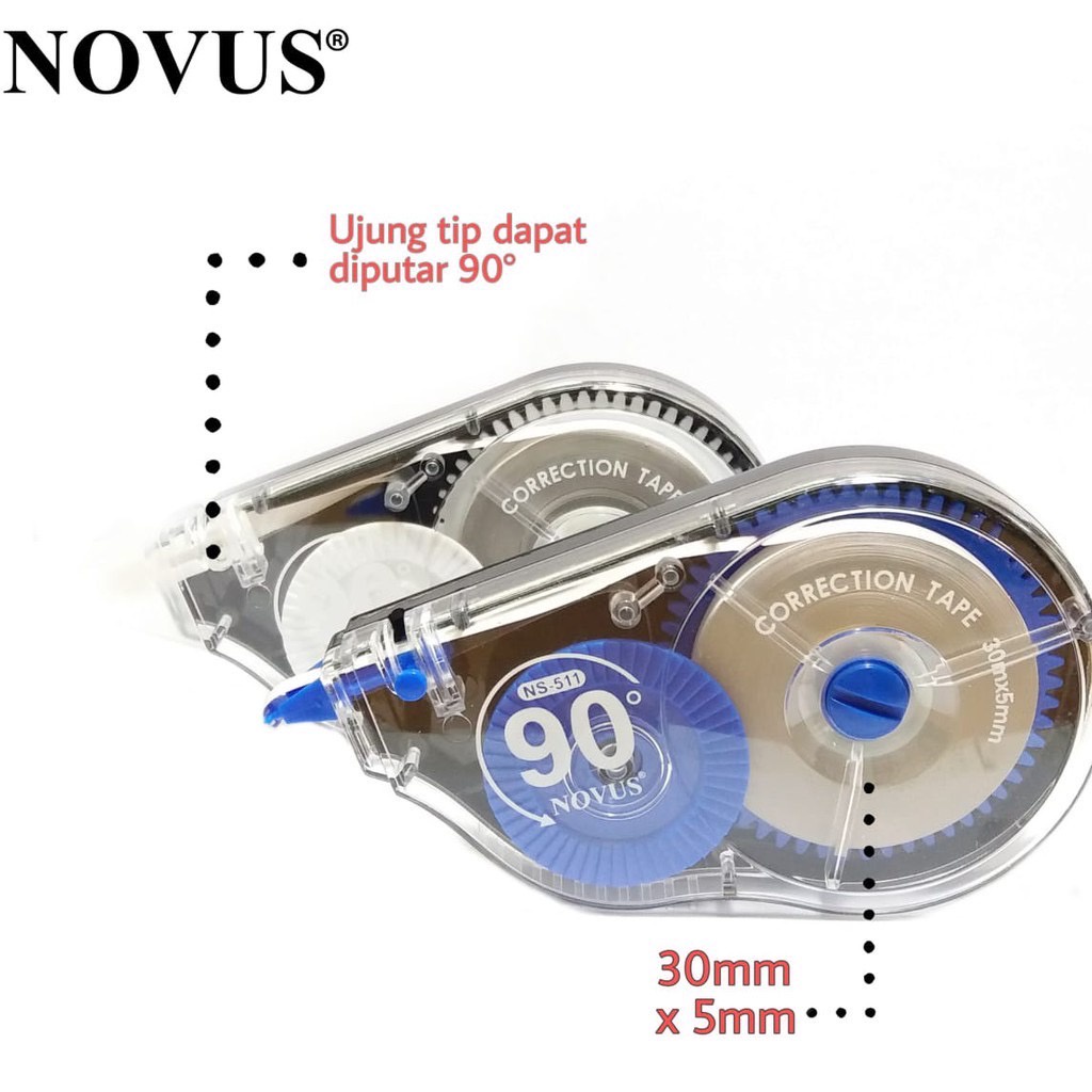 

Correction Tape / Tipe Ex Pita Novus Type NS-511