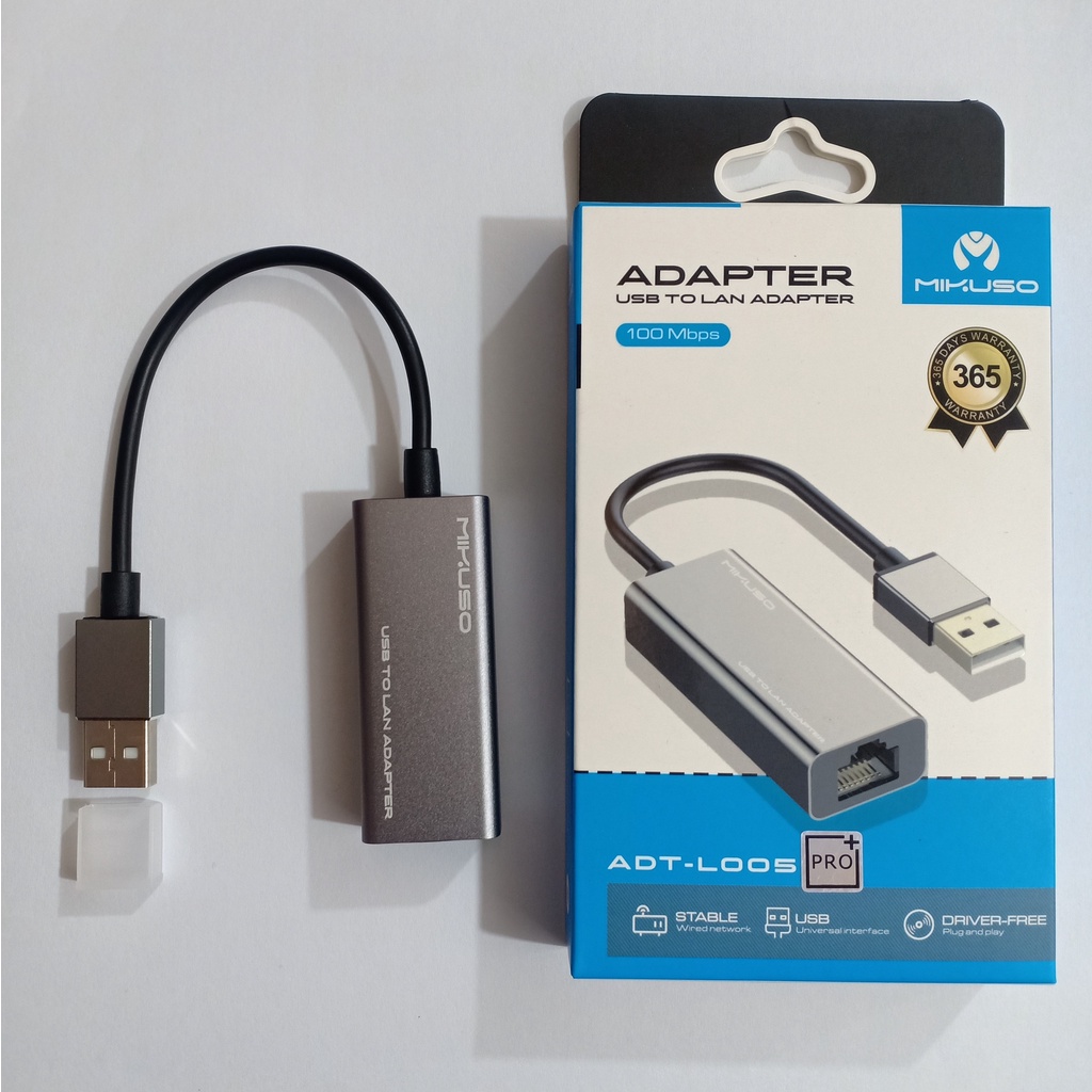 Usb to Lan Mikuso ADT-L005 Pro Kabel USB to LAN Adapter 100MBps