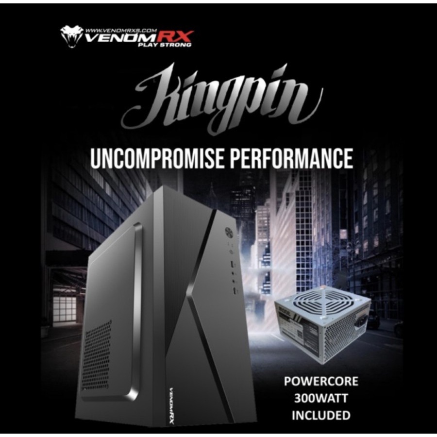 CASING VENOMRX KINGPIN + PSU 300 WATT