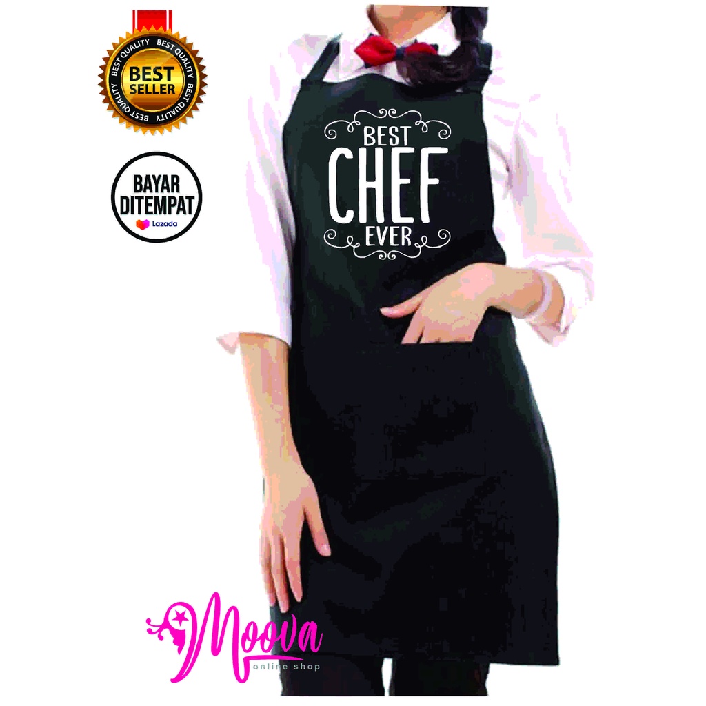 Apron Celemek Best Chef Drill Premium