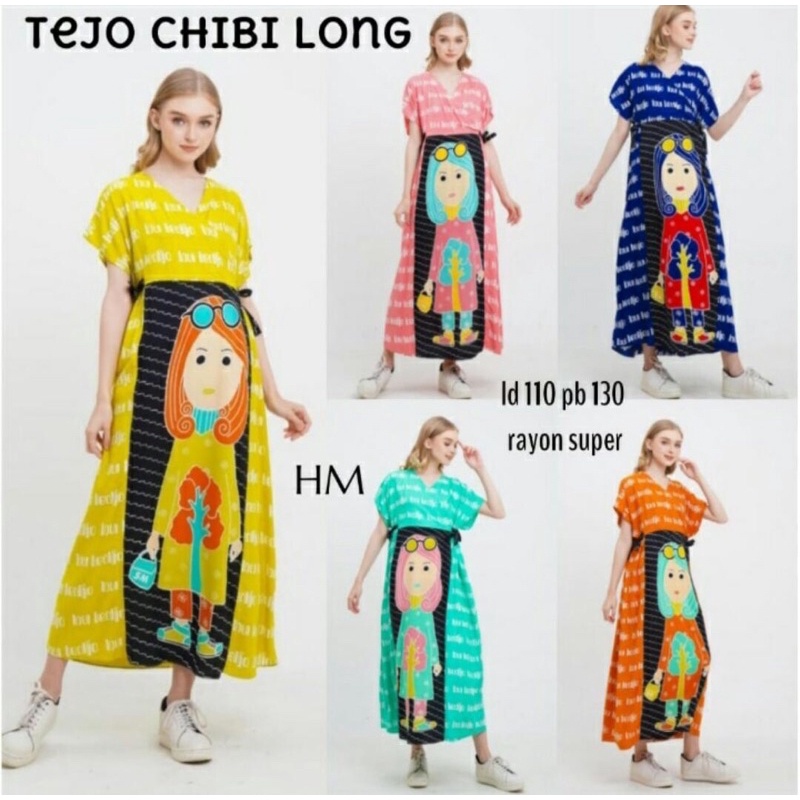 Karakter Metropolitan Ala Korea Street Daster Tejo Chibi Long