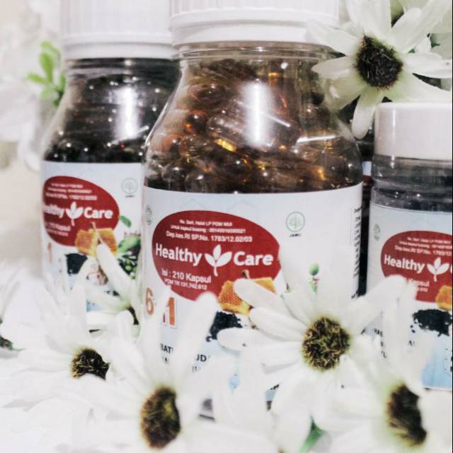 Healthy Care 6 in 1 ( blackseed,garlic,propolis,jahemerah)