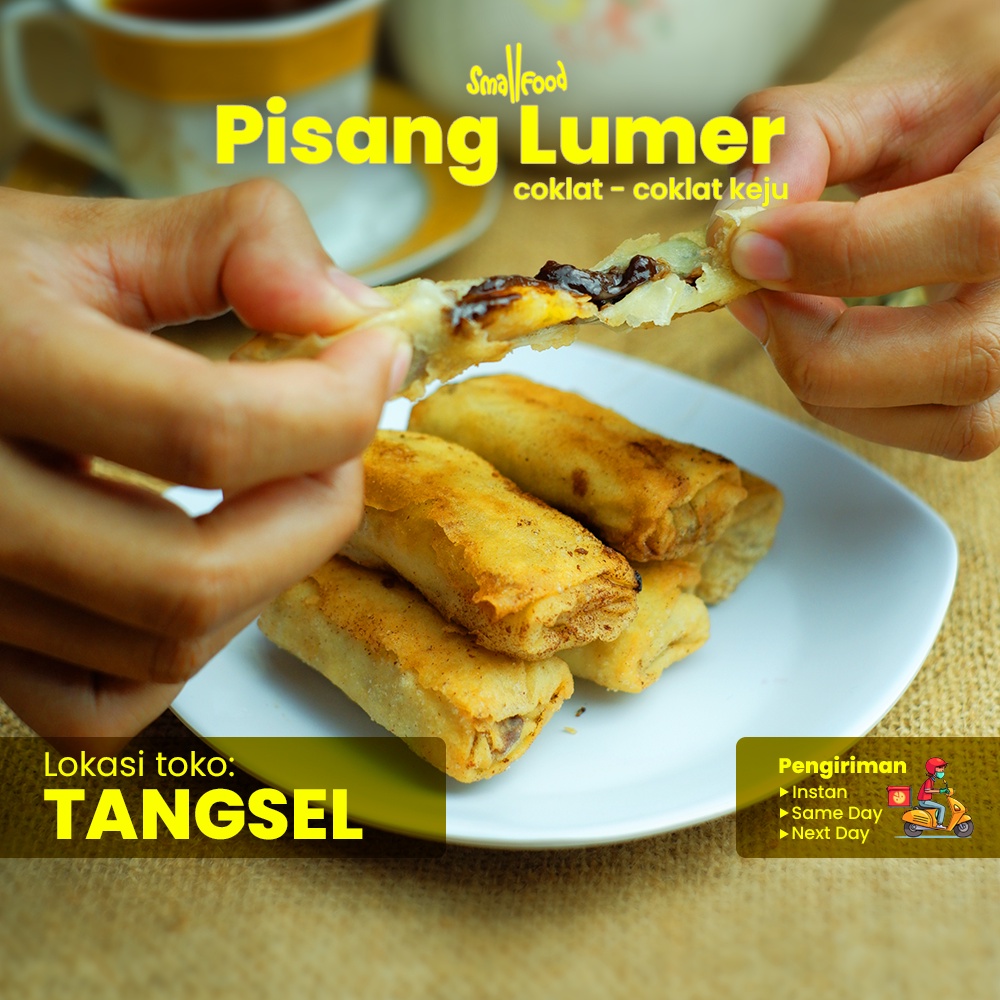 

Pisang Lumer Coklat/Coklat Keju Isi 10 - Smallfood Frozen Food