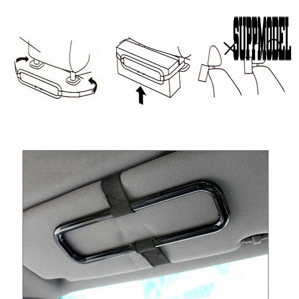 Bracket Holder Kotak Tisu Bahan Plastik Untuk Sun Visor Mobil