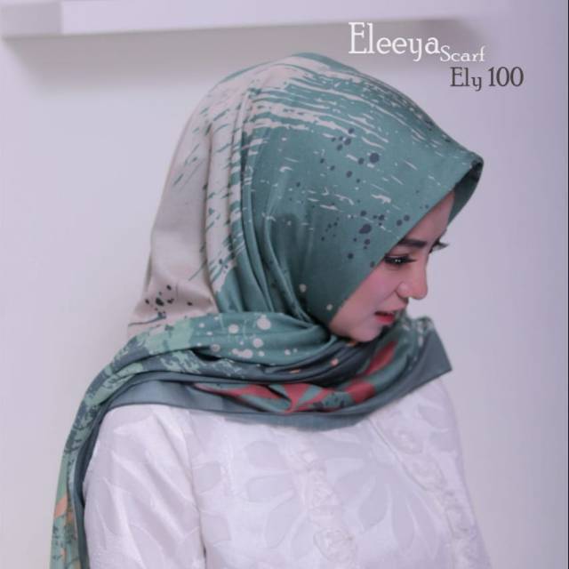 HIJAB SEGIEMPAT MOTIF ELY 100 || Eleeya Scarf