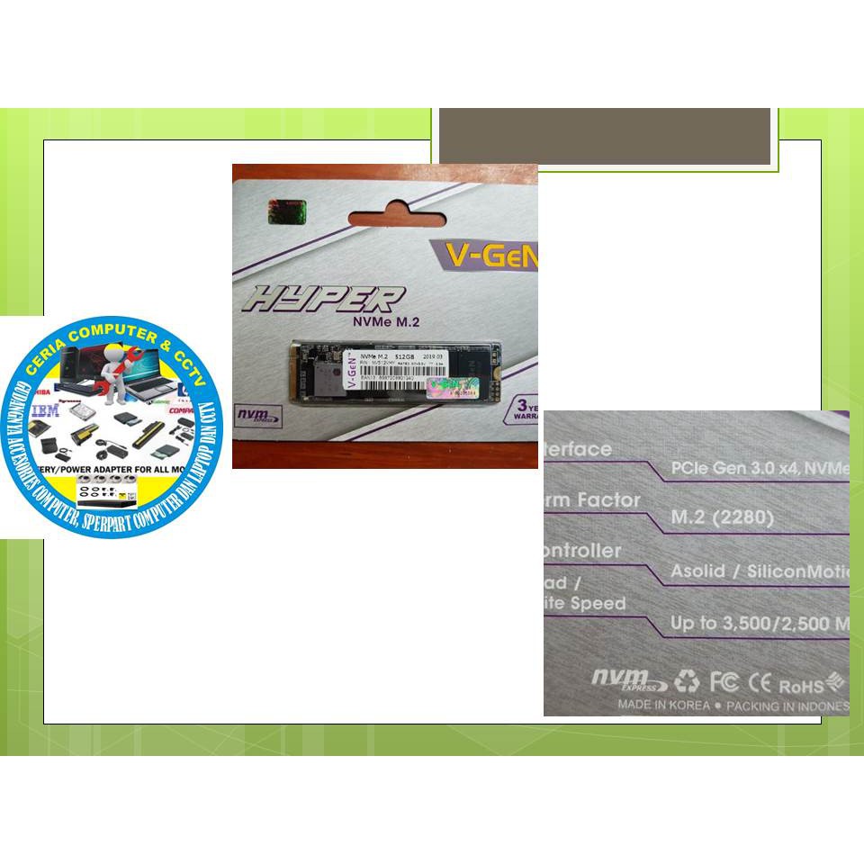 SSD M.2 NVme 512GB HYPER V-GeN
