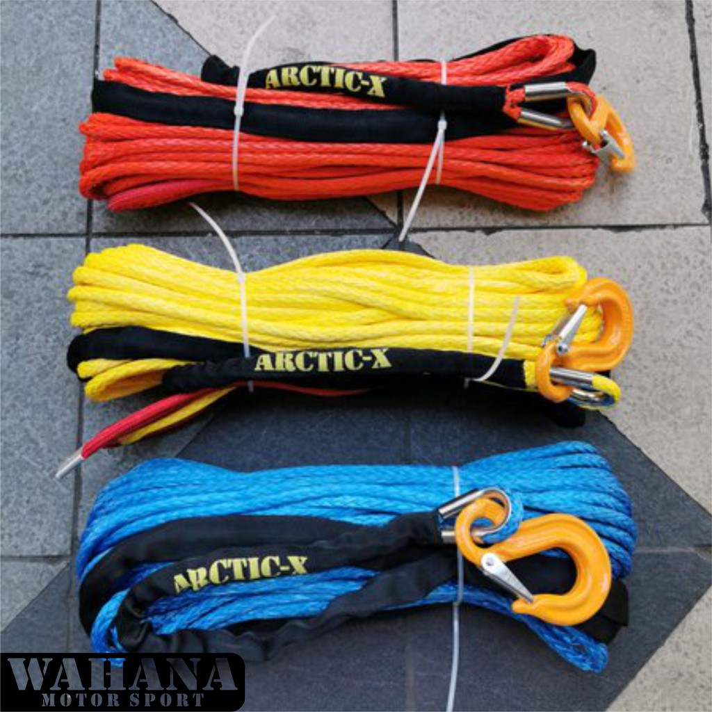 Arctic-X Synthetic Winch Rope Tali Plasma Winch 9 MM X 30 Meter UHMWPE