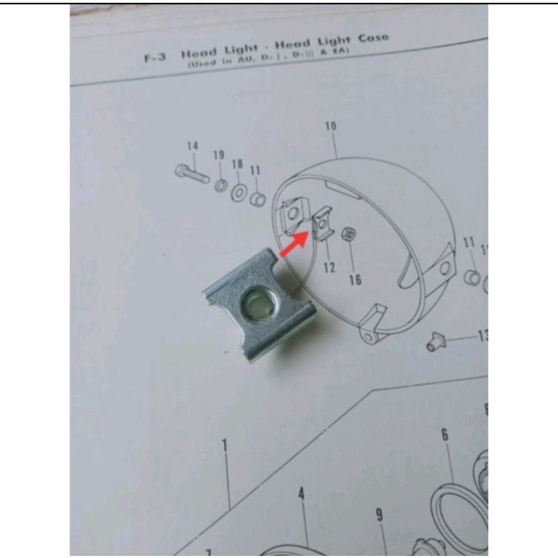 Mur batok lampu honda win 100 CB 100 125 GL 100 125 s90 XL 125