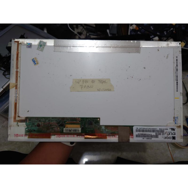 led lcd 14 40 laptop 14inch 40pin 40 pin tebal kondisi spt foto