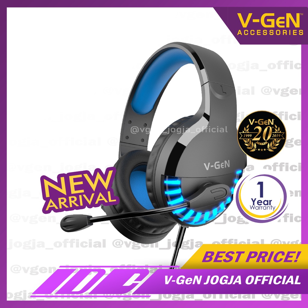 Headset Gaming V-GeN VHD1-01 HIFI Sound VGEN