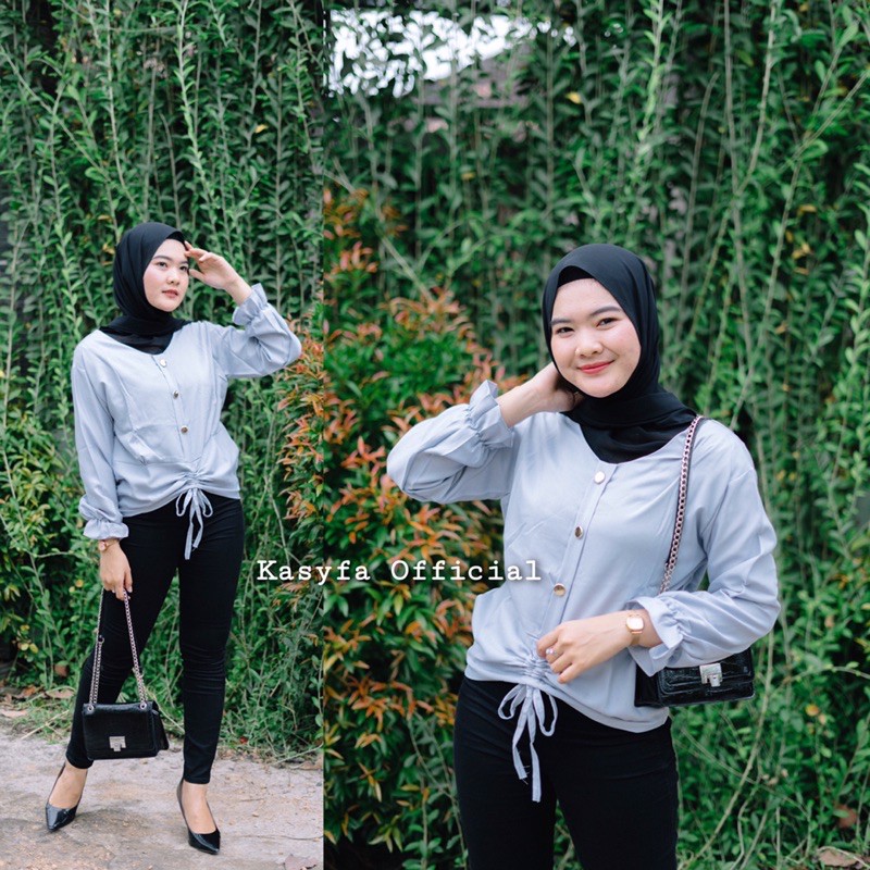 VERA TOP BLOUSE // ATASAN WANITA VARIASI KANCING SERUT