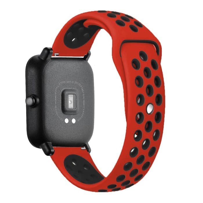 STRAP TALI JAM TANGAN - RUBBER SILIKON STYLE NIKE 20MM - FOR MI HUAMI GTS BIP STRAPWATCH WATCH