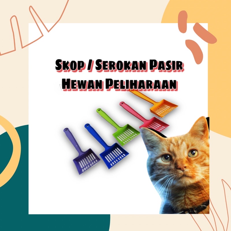 Serokan Pasir Kucing / Skop Pasir Hewan Peliharaan