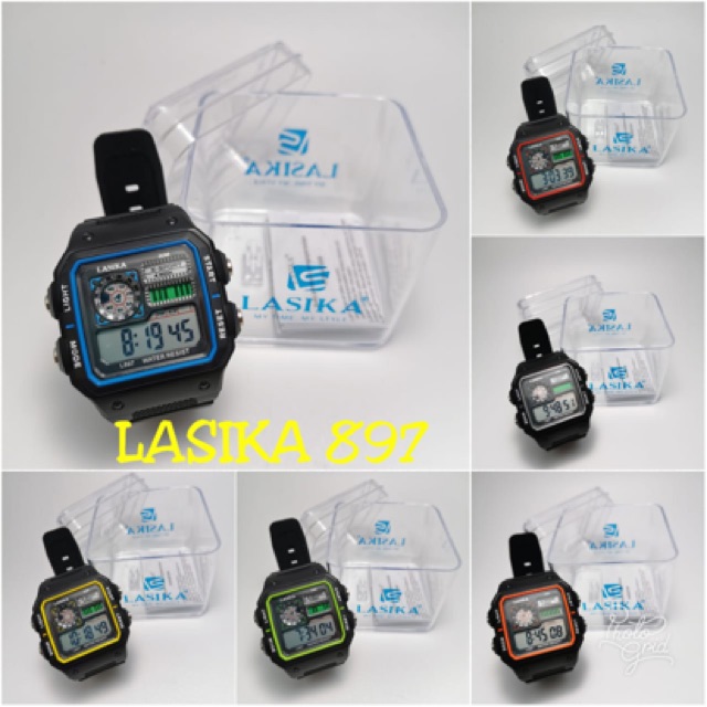 Jam Tangan LASIKA 897 jam anti air digital sporty pria remaja dewasa