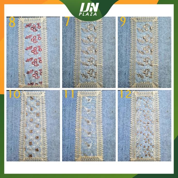 @@@@] Taplak Meja Tamu Loper Tamu Full Bordir Renda