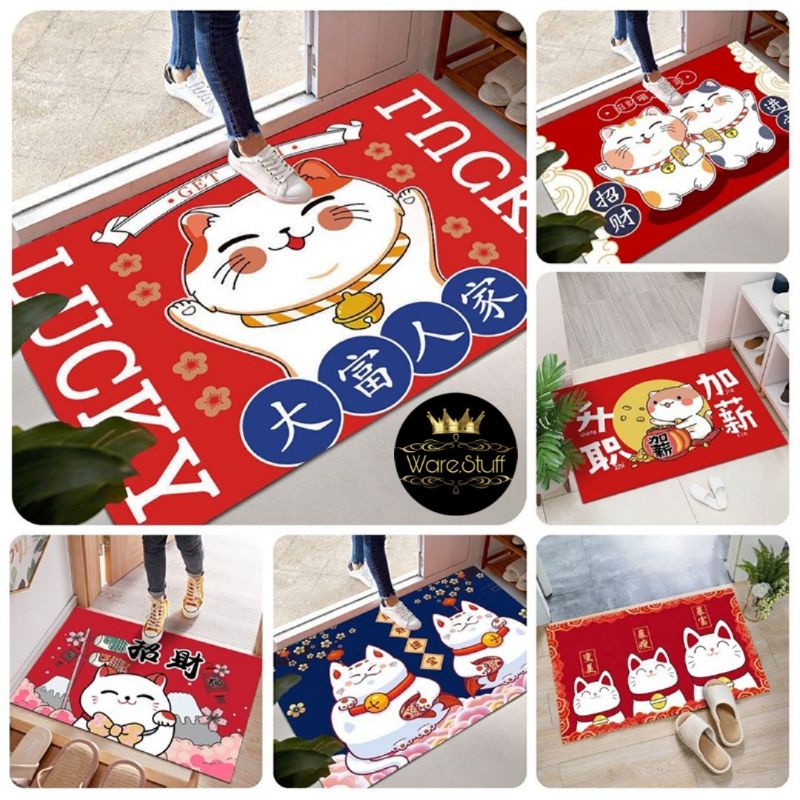 Karpet / Keset Kaki Imlek / Kucing Hoki / Lucky Cat / Karakter
