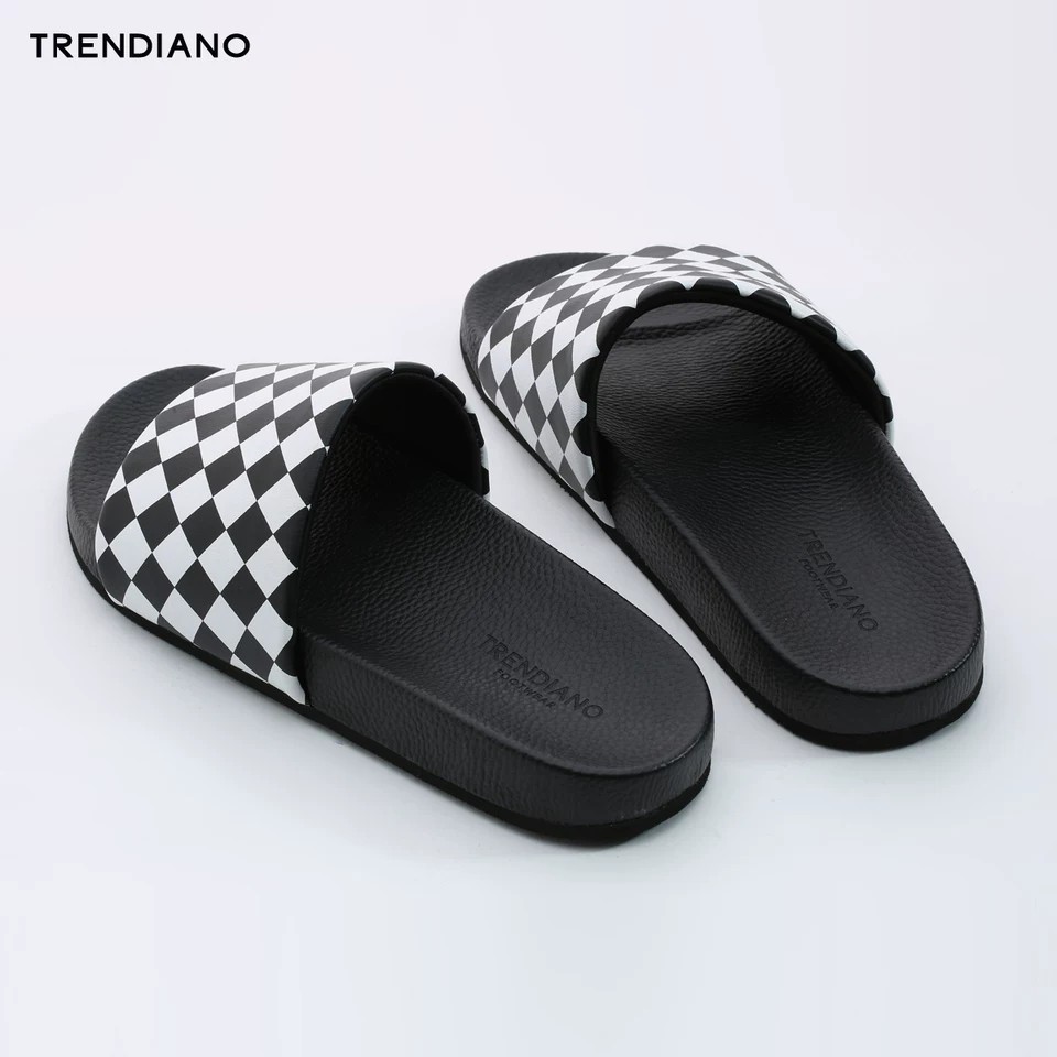 Sandal karet motif catur cantik terbaik
