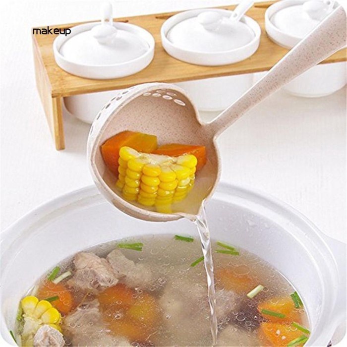 CENTONG SAYUR 2 IN 1 SENDOK KUAH SOUP BESAR SARINGAN SOP SUP DAPUR