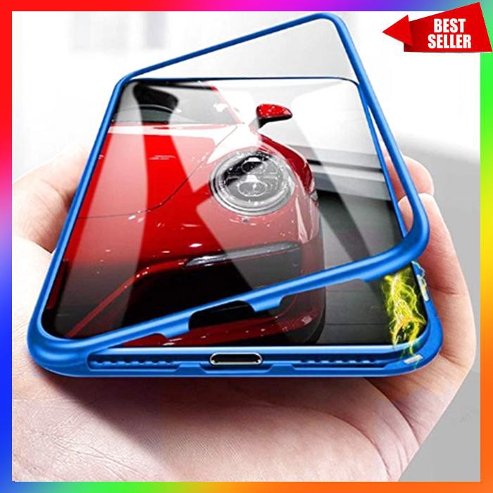 ACC HP VIVO V17 V19 CASE 2IN1 MAGNET CASE MAGNETIC GLASS CASE 360