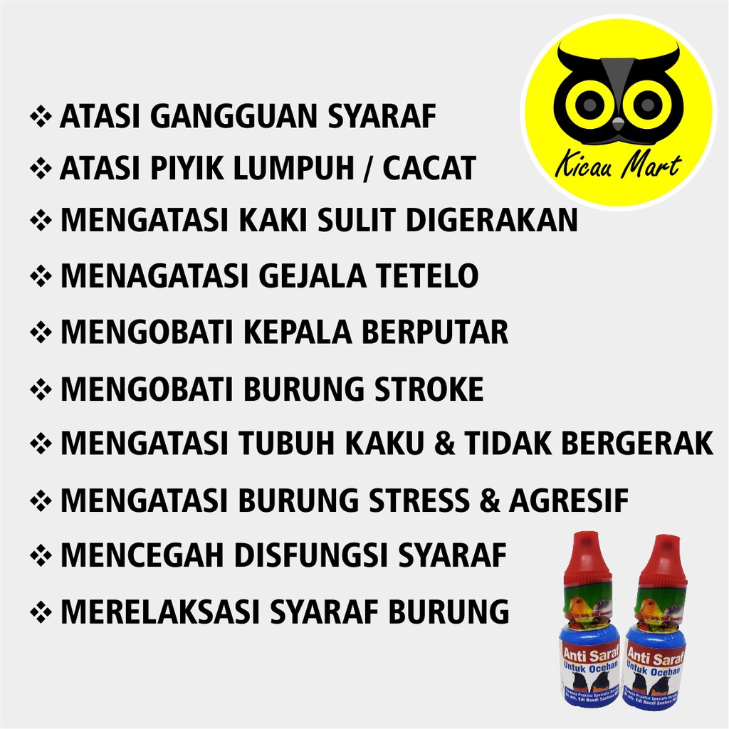 OBAT BURUNG ANTI SARAF DR. EDI BOEDHI LUMPUH TETELO KEPALA BERPUTAR KEJANG STROKE BADAN KAKU VANSAKS