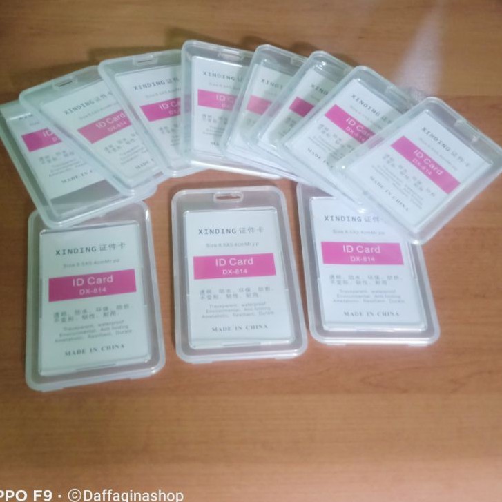 

ID Card Holder,Casing Bening Transparan Dua sisi