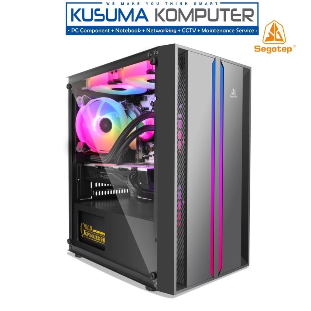 Segotep Prime X Micro ATX Tempered Glass Casing PC Gaming