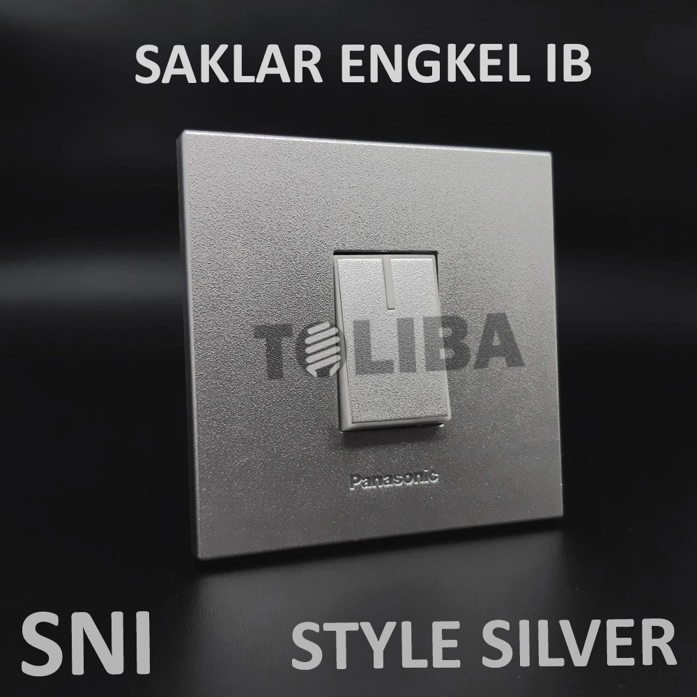 saklar engkel panasonic silver / saklar tunggal inbow ib SNI saklar silver panasonic