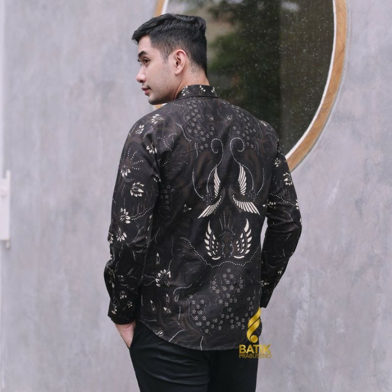 SAWONGGALING Kemeja Batik Slimfit Premium Full Furing Batik Trendy 206 Lengan Panjang