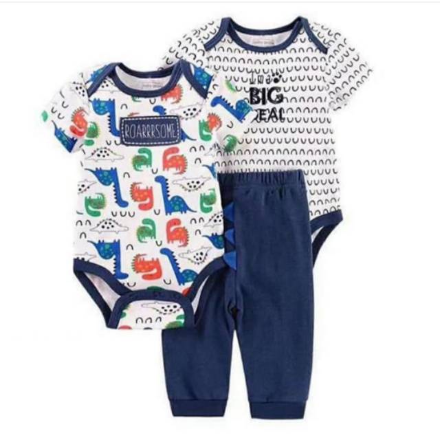 3 in 1 Set Jumper Carter  Catell Love Celana  Panjang  Bayi  