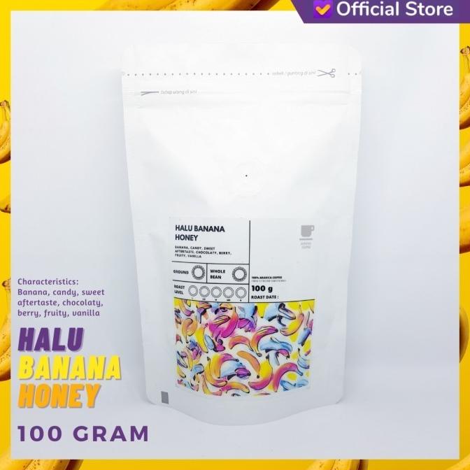 

KOPI ARABIKA HALU BANANA HONEY 100 GRAM | SUTOYO COFFEE