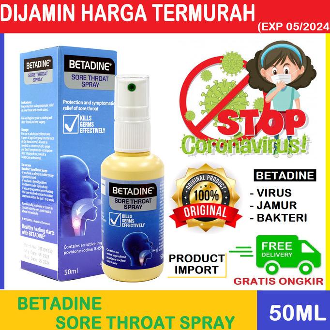 Ready Betadine Sore Throat Spray