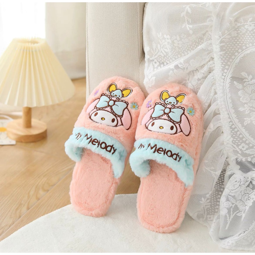 SANDAL RUMAH MELODY HELLO KITTY KUROMI CINNAMOROLL POMPOMPURIN KEROPPI LITTLE TWIN STARS KIKI LALA SEPATU KAMAR