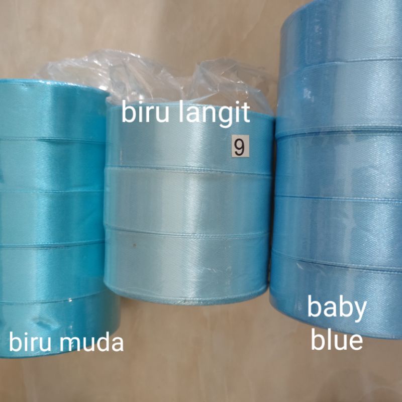 Pita Satin 1&quot; / Pita Satin 2,5cm per roll / apita Satin 1 inch Blue Series