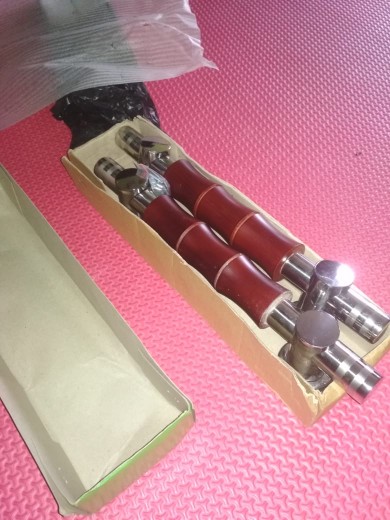 Handle Pintu Rumah Bambu 33 Cm Kayu Mahoni Maron Stainles Dof Tarikan Pintu Gagang Pintu Kunci.pintu