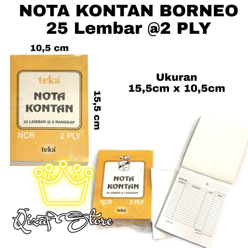 

NOTA KONTAN 2 PLY BORNEO | NOTA TANGGUNG