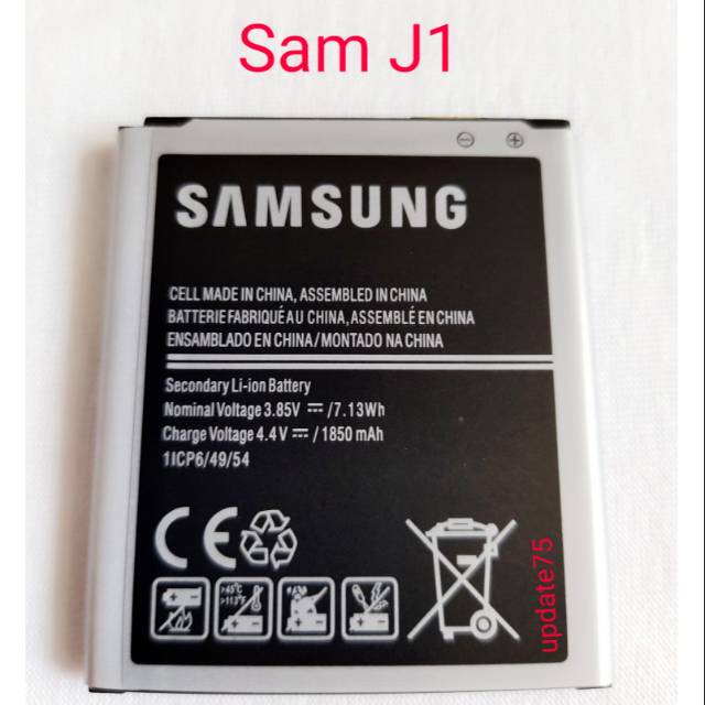 Baterai Samsung J1 J100  J1-2015 J1 2015 baterai EB-BJ100BBE Original