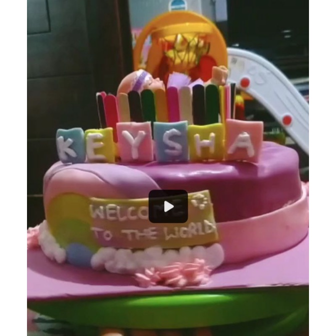 

birthday cake / baby shower /tasyakuran with fondant
