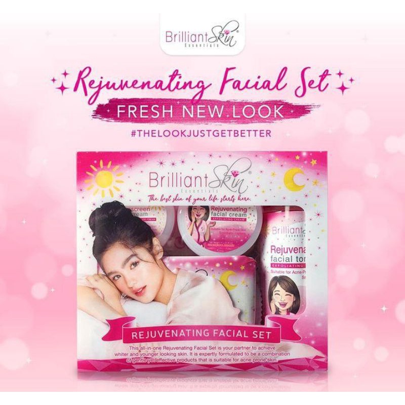 BRILLIANT SKINCARE/REJUVENATING FACIAL SET/SKINCARE BRILLIANT 4IN1/ BRILLIANT / SKINCARE GLOWING