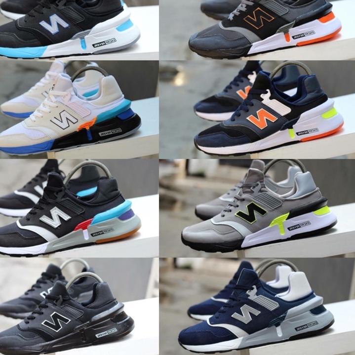 Langsung Atc 🆓KAOS KAKI➕PAPER BAG SEPATU SNEKAERS PRIA 997s BLACK BLUE WHITE GREY ORANGE PREMIUM ORI