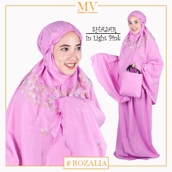 Mukena katun super bordir Shajar By Rozalia