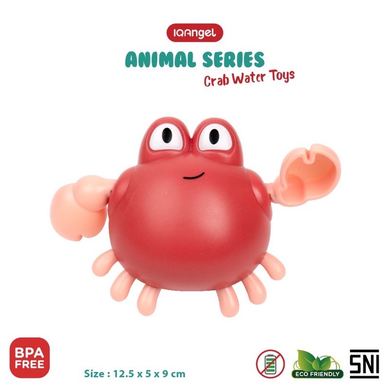 IQ Angel Crab Water Toys - Mainan Air Kepiting Berenang Bergerak - Mainan Mandi Anak Bayi Aman