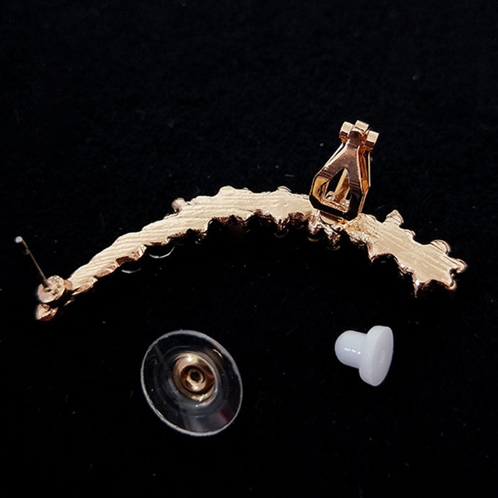 Hu Hu Hu Hu Hu Alat Bantu Pasang Kacamata♡ 1pc Anting Stud Tindik Desain Kepingan Salju Aksen Berlian Imitasi Untuk Wanita