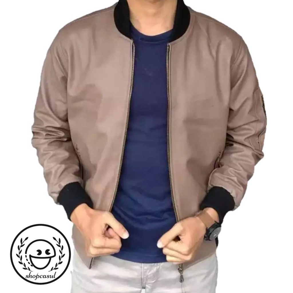 Jaket Bomber Semi Kulit ELEGANT Casual /jaketbomber