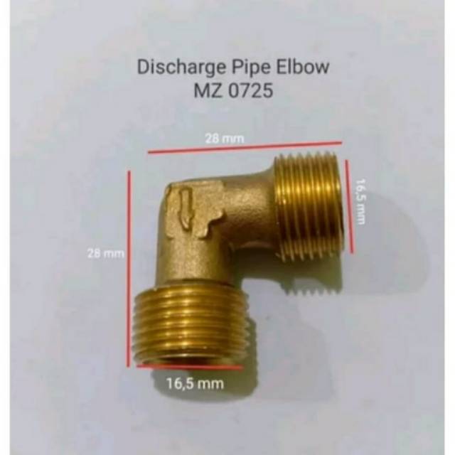 Discharge Pipe Elbow MZ 0725